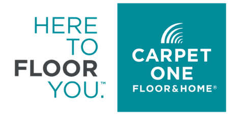 Carpet One's sales motto logo - Here to Floor You